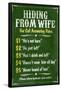 Hiding From Wife Bar Phone Fees Poster-null-Framed Poster