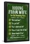 Hiding From Wife Bar Phone Fees-null-Framed Poster