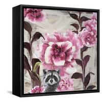 Hiding Racoon-Gigi Begin-Framed Stretched Canvas