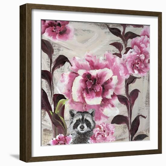 Hiding Racoon-Gigi Begin-Framed Giclee Print