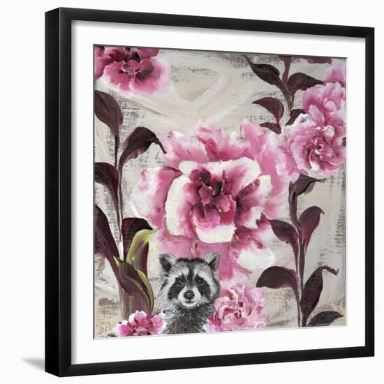 Hiding Racoon-Gigi Begin-Framed Giclee Print