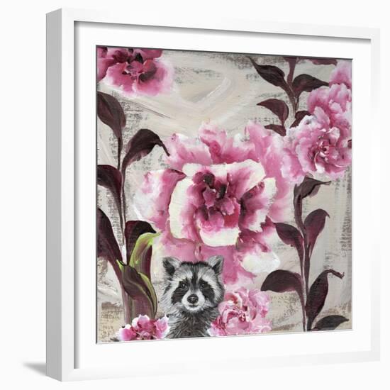 Hiding Racoon-Gigi Begin-Framed Giclee Print