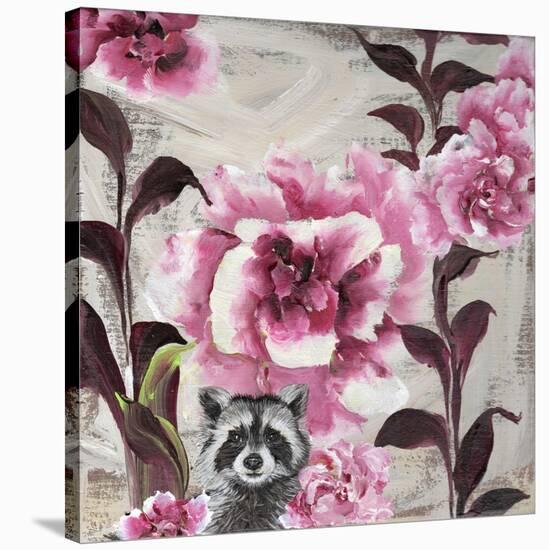 Hiding Racoon-Gigi Begin-Stretched Canvas