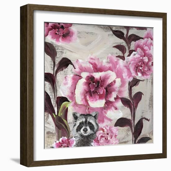 Hiding Racoon-Gigi Begin-Framed Giclee Print