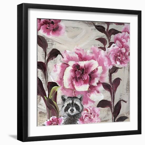 Hiding Racoon-Gigi Begin-Framed Giclee Print