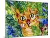 Hiding Tabby Cat-sylvia pimental-Mounted Art Print