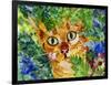 Hiding Tabby Cat-sylvia pimental-Framed Art Print