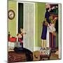 "Hiding the Presents", December 7, 1957-Richard Sargent-Mounted Giclee Print