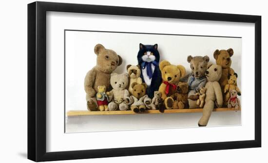 Hiding With Teddy Bears-Nancy Tillman-Framed Art Print