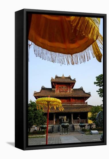 Hien Lam Pavilion, Forbidden City in Heart of Imperial City-Nathalie Cuvelier-Framed Stretched Canvas