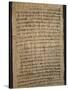 Hieratic Script on a Papyrus-null-Stretched Canvas