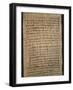 Hieratic Script on a Papyrus-null-Framed Giclee Print