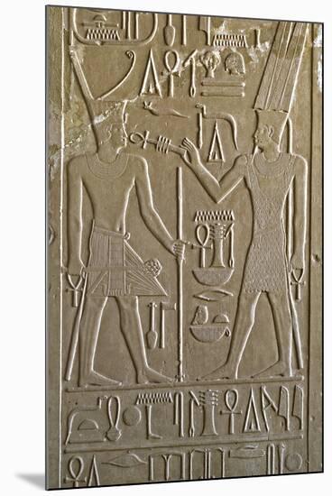 Hieroglyph Depicting Senusret I-null-Mounted Photographic Print