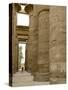 Hieroglyphic covered columns in hypostyle hall, Karnak Temple, East Bank, Luxor, Egypt-Cindy Miller Hopkins-Stretched Canvas