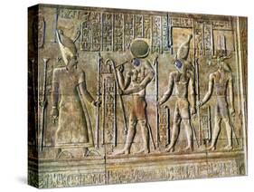 Hieroglyphic Relief, Temple of Kom Ombo, Egypt, 20th Century-null-Stretched Canvas