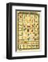 Hieroglyphic Transliteration-null-Framed Premium Giclee Print