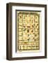 Hieroglyphic Transliteration-null-Framed Premium Giclee Print