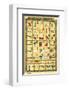 Hieroglyphic Transliteration-null-Framed Premium Giclee Print