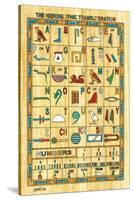 Hieroglyphic Transliteration-null-Stretched Canvas