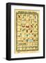 Hieroglyphic Transliteration-null-Framed Art Print