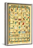 Hieroglyphic Transliteration-null-Framed Art Print