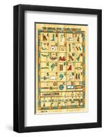 Hieroglyphic Transliteration-null-Framed Art Print