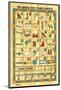 Hieroglyphic Transliteration-null-Mounted Art Print