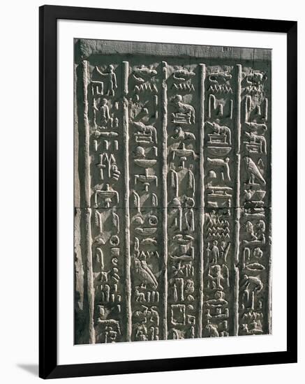 Hieroglyphic Writing from the Temple of Kom-null-Framed Premium Giclee Print