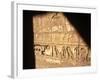 Hieroglyphics on Entrance to the Temple of Karnak-Mark Hannaford-Framed Photographic Print