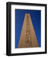 Hieroglyphics on the Obelisk in Hippodrome Square in Istanbul, Turkey, Europe-Short Michael-Framed Photographic Print