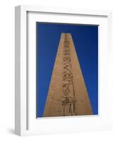 Hieroglyphics on the Obelisk in Hippodrome Square in Istanbul, Turkey, Europe-Short Michael-Framed Photographic Print