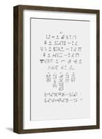 Hieroglyphics-Jean-Fran?s Champollion-Framed Giclee Print