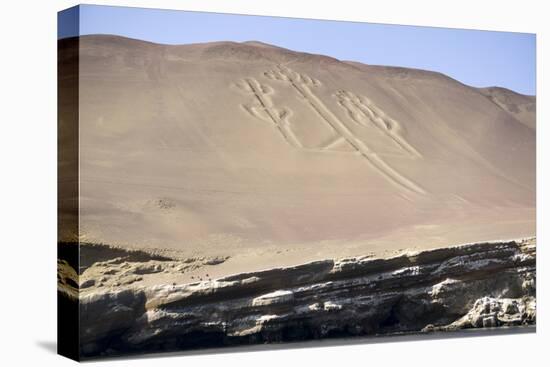 Hieroglyphs, Ballestos Islands, Peru, South America-Peter Groenendijk-Stretched Canvas