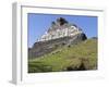 Hieroglyphs on Wall Facade of El Castillo Pyramid, Xunantunich Ancient Site, Cayo District, Belize-William Sutton-Framed Premium Photographic Print