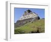 Hieroglyphs on Wall Facade of El Castillo Pyramid, Xunantunich Ancient Site, Cayo District, Belize-William Sutton-Framed Photographic Print