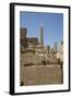 Hierogyliphics in Foreground, Obelisk of Tuthmosis in the Background, Karnak Temple-Richard Maschmeyer-Framed Photographic Print