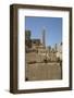 Hierogyliphics in Foreground, Obelisk of Tuthmosis in the Background, Karnak Temple-Richard Maschmeyer-Framed Photographic Print