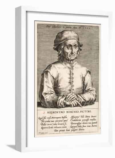 Hieronymous Bosch, Plate 3 from the Series Pictorum Aliquot Celebrium Germanaie Inferioris Effigies-Johan Wierix-Framed Giclee Print