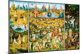 Hieronymus Bosch Garden of Earthly Delights Art Poster Print-null-Mounted Poster