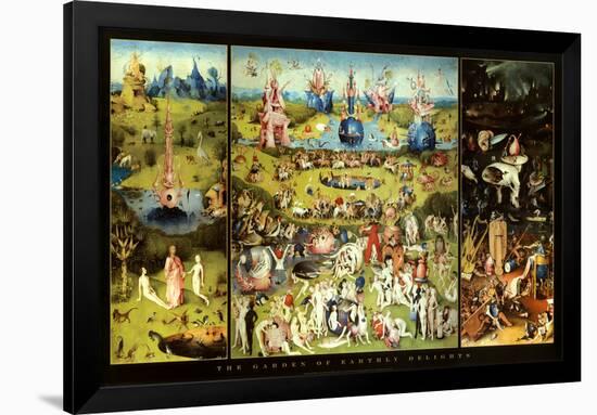 Hieronymus Bosch Garden of Earthly Delights Art Print Poster-null-Framed Poster