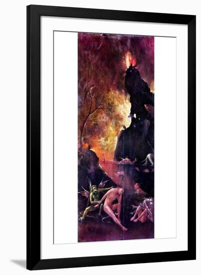 Hieronymus Bosch The Rest Hell on Flow-null-Framed Art Print