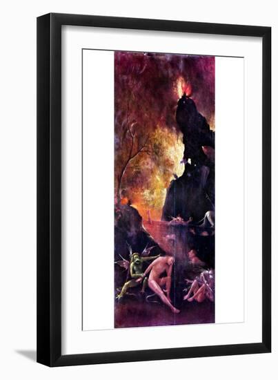 Hieronymus Bosch The Rest Hell on Flow-null-Framed Art Print