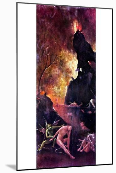 Hieronymus Bosch The Rest Hell on Flow-null-Mounted Art Print