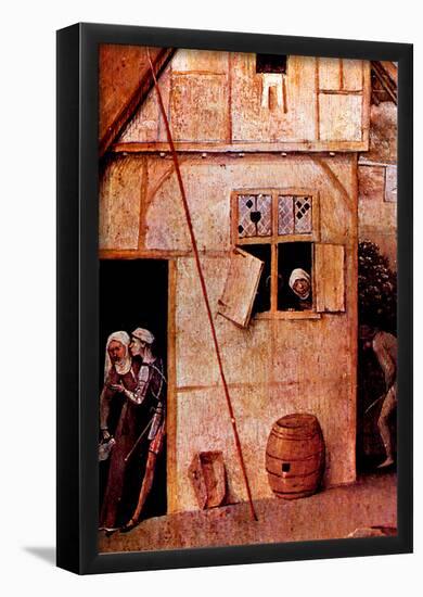 Hieronymus Bosch The Vagrants Detail 1 Art Print Poster-null-Framed Poster