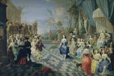 Interior with a Music Party and an Elegant Couple Dancing-Hieronymus Janssens-Giclee Print