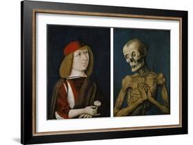 Hieronymus Tscheckenbürlin and the Personification of Death, 1487-German School-Framed Giclee Print