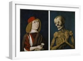 Hieronymus Tscheckenbürlin and the Personification of Death, 1487-German School-Framed Giclee Print