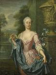 Portrait of Claudine Van Royen (Born), Wife of Pieter Teding Van Berkhout-Hieronymus van der Mij-Stretched Canvas