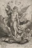 St Michael Triumphing over the Dragon, 1584-Hieronymus Wierix-Giclee Print