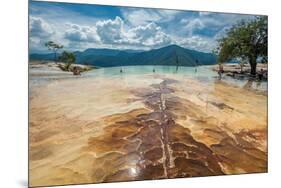 Hierve El Agua, Natural Rock Formations in the Mexican State of Oaxaca-javarman-Mounted Photographic Print